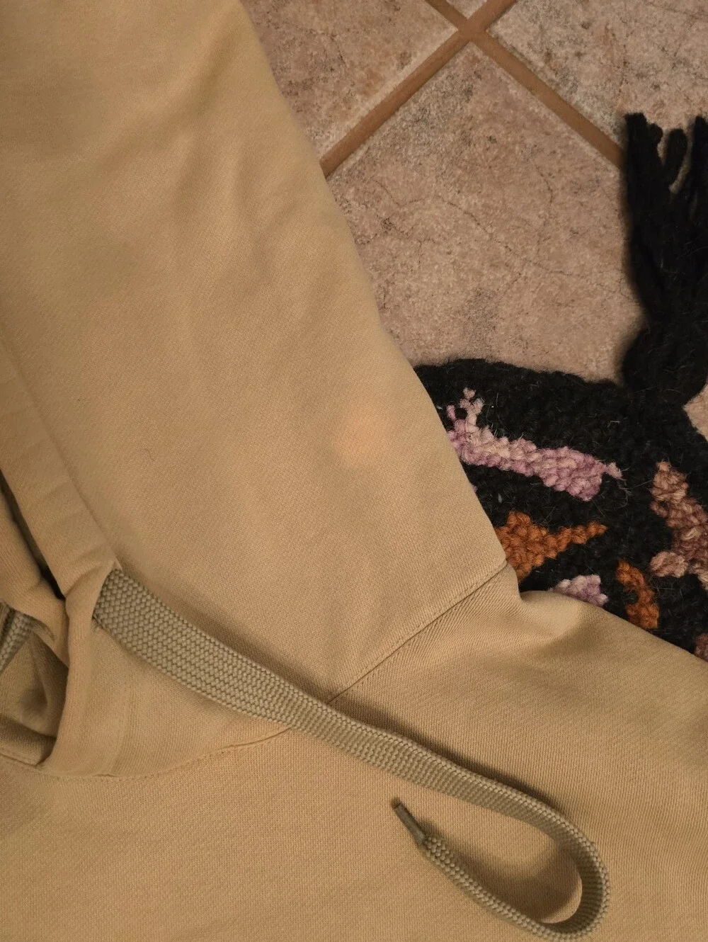 🔥🔥Y2K ECKO Unltd Tan Colorblock Hoodie with Navy & Cream Accents🔥🔥Size XXL